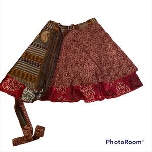 S-L Reversible Wrap Skirt